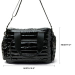 Load image into Gallery viewer, Voyager Travel Bag in Patent Black
