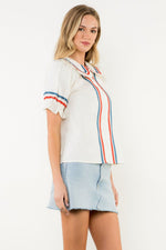 Load image into Gallery viewer, Puff Sleeve Top in Cream
