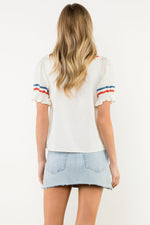 Load image into Gallery viewer, Puff Sleeve Top in Cream
