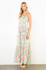 Load image into Gallery viewer, Floral Maxi Dress in Cream Multi

