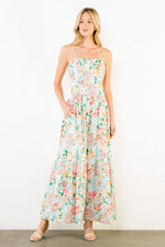 Load image into Gallery viewer, Floral Maxi Dress in Cream Multi
