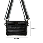 Load image into Gallery viewer, Bum Bag Crossbody in Pearl Black
