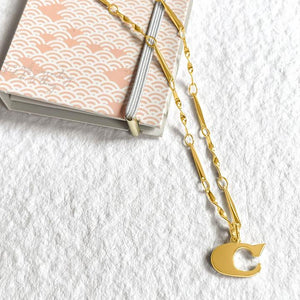 Fortune Initial Necklace in Gold