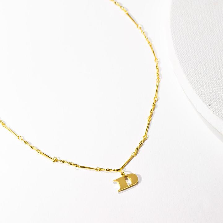 Fortune Initial Necklace in Gold