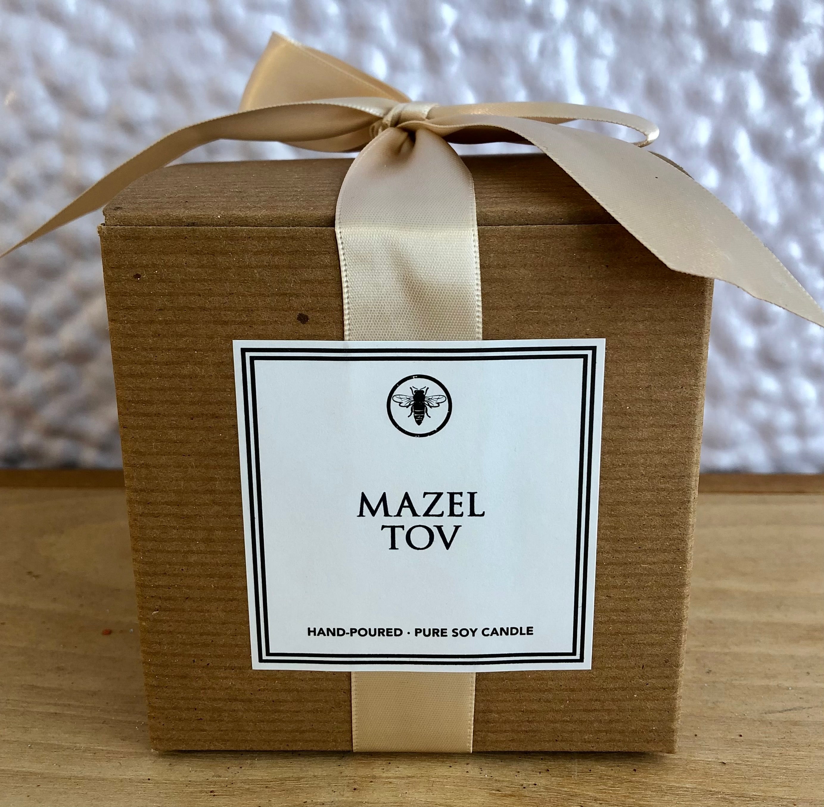 Mazel Tov Candle in Bamboo, Teak, & Black Currant