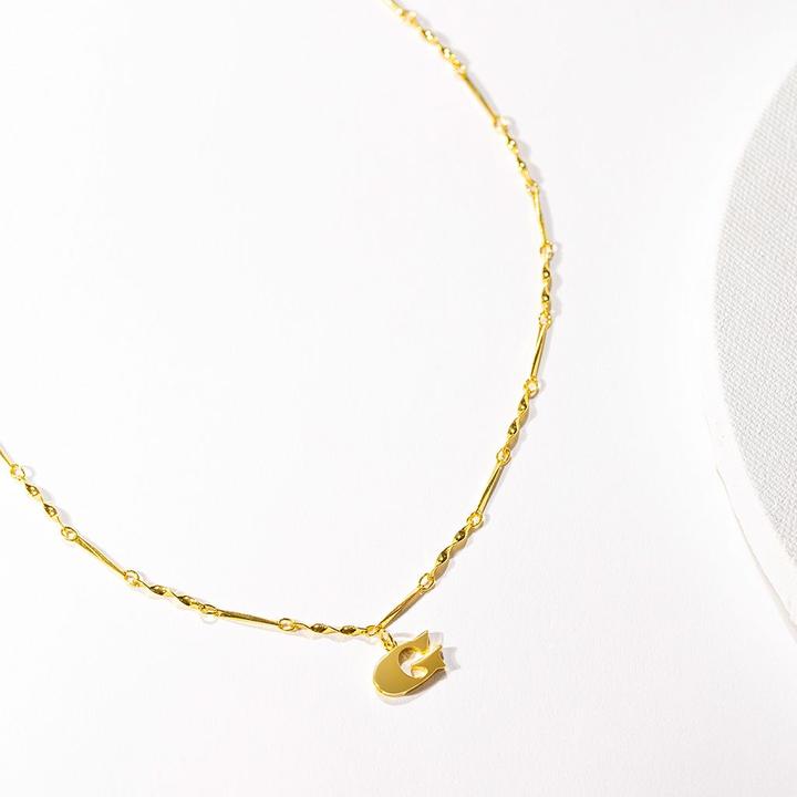 Fortune Initial Necklace in Gold