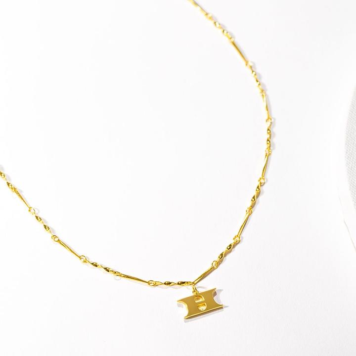 Fortune Initial Necklace in Gold