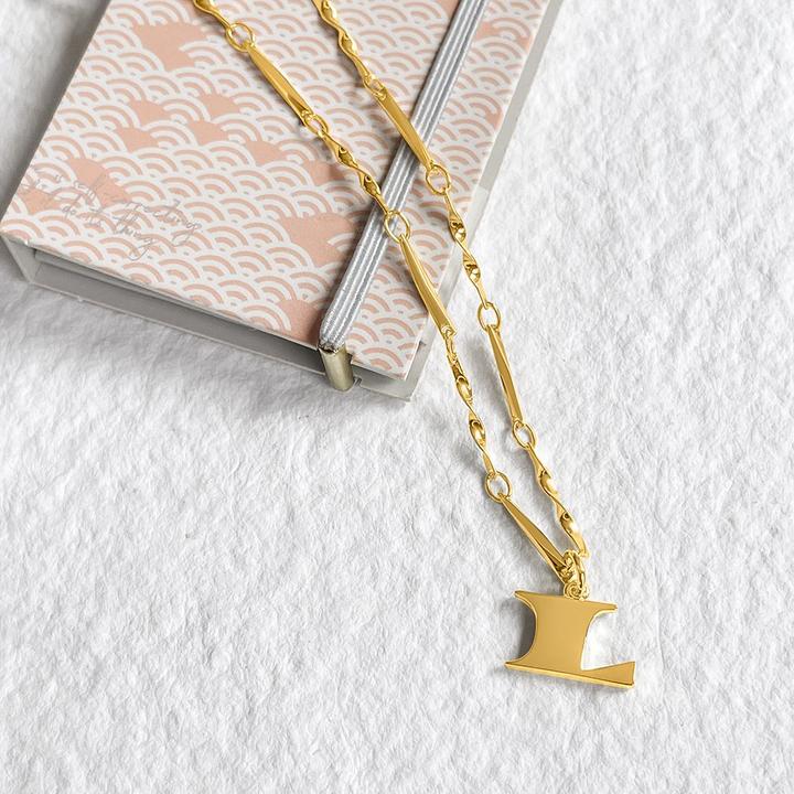 Fortune Initial Necklace in Gold