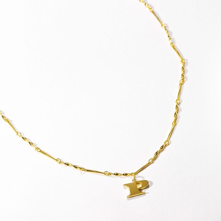 Fortune Initial Necklace in Gold