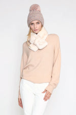 Load image into Gallery viewer, Waffle Knit Confetti Hat in Ivory
