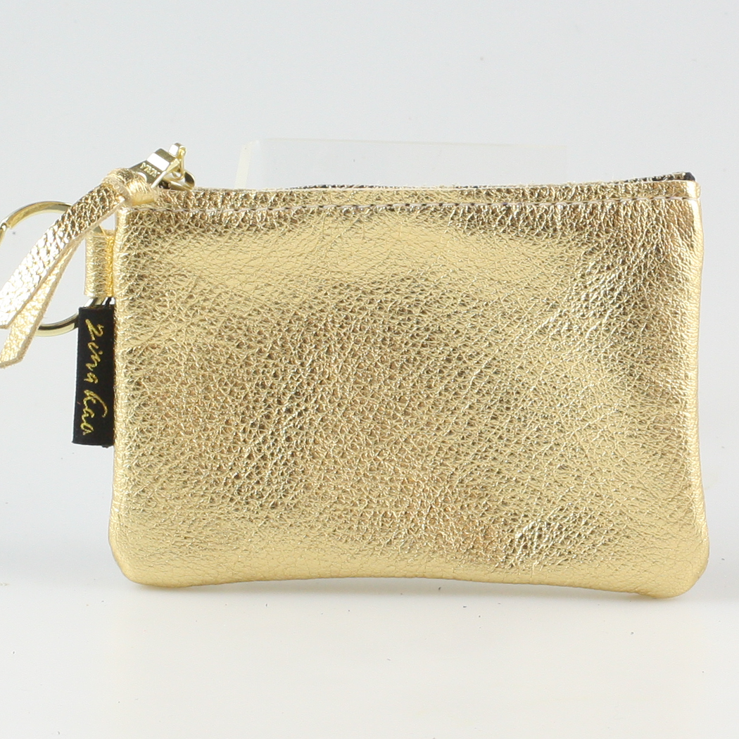 The Metallic Kara Coin Purse in Gold