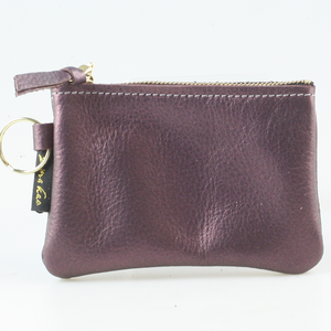 The Metallic Kara Coin Purse in Amethyst