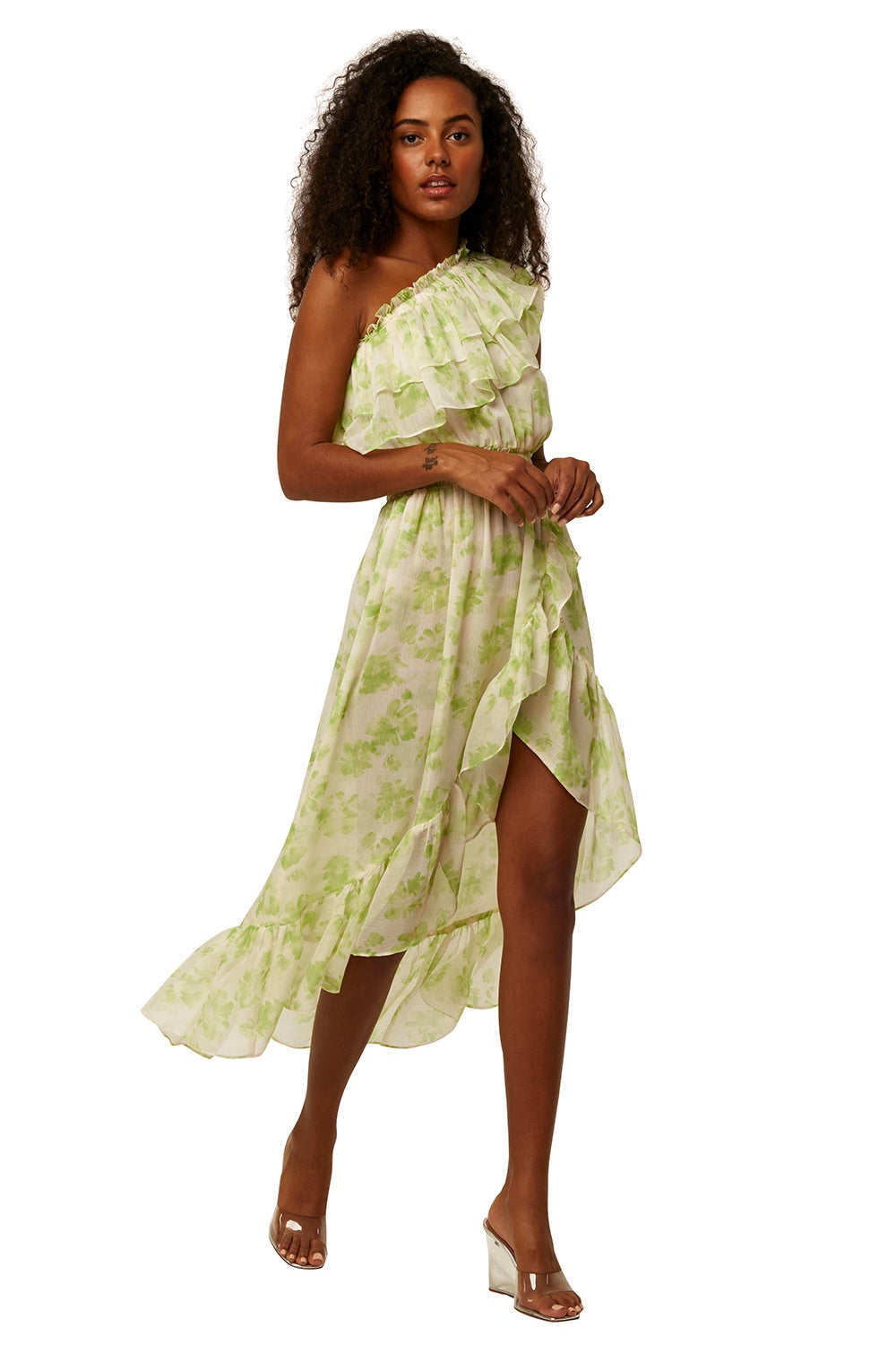 Rumi Dress in Honeydew Blossom