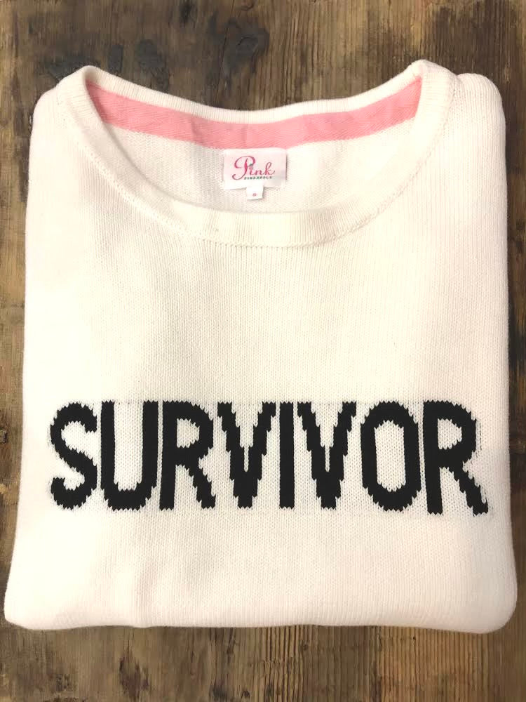 Survivor Sweater- 25% of each sale goes to Runway For Recovery