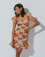 Load image into Gallery viewer, Tiana Mini Dress in Riviera
